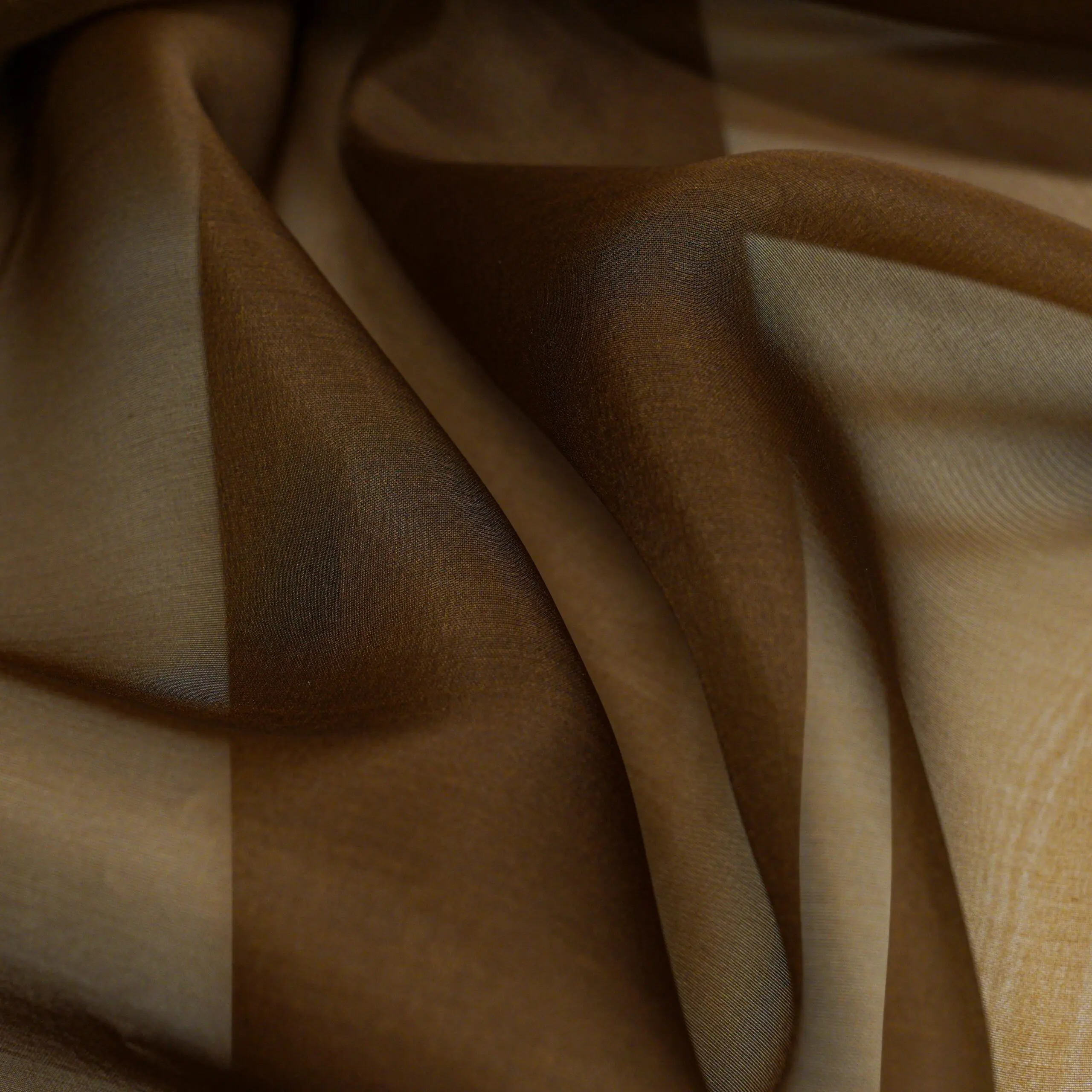 100 % šilko organza - šokoladinė - Image 2
